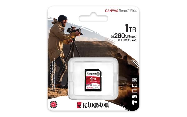 Kingston Canvas React Plus/ SDXC/ 1TB/ UHS-II U3 ??/ Class 10 
