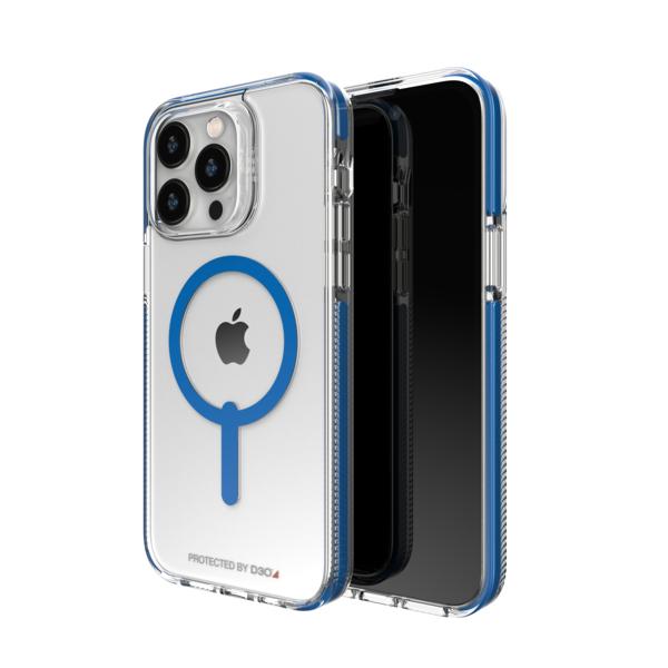 GEAR4 Santa Cruz Snap kryt iPhone 14 Pre Max modrý