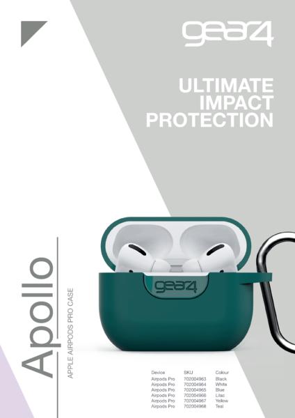 GEAR4 D3O Apollo puzdro Airpods Pro - mod/ zel. 