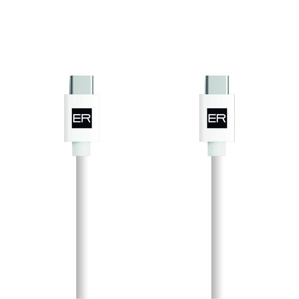 ER POWER kábel USB-C/ C 3A 60W 200cm biely