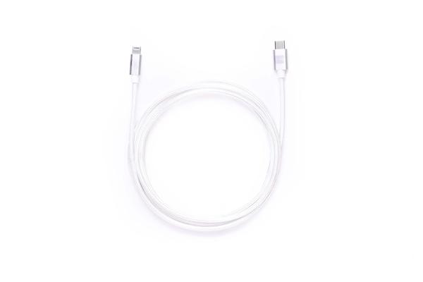 ER POWER kábel USB-C/ C 5A (100W) 120cm biely