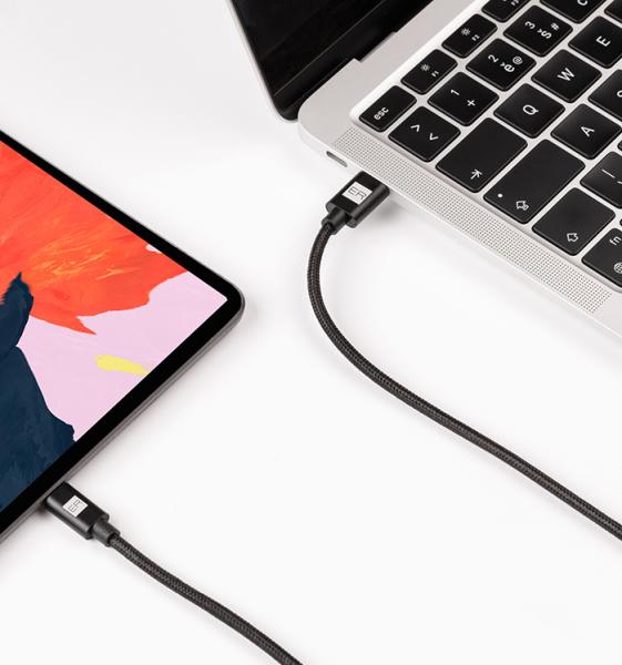 ER POWER kábel USB-C/ Lightning 200cm biely 