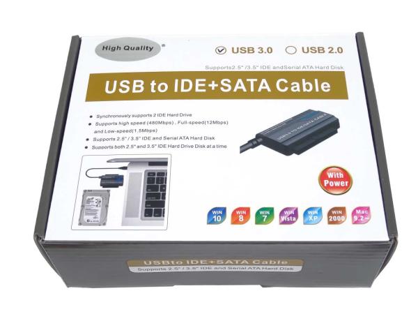 PremiumCord USB 3.0 - SATA + IDE adaptér s káblom 