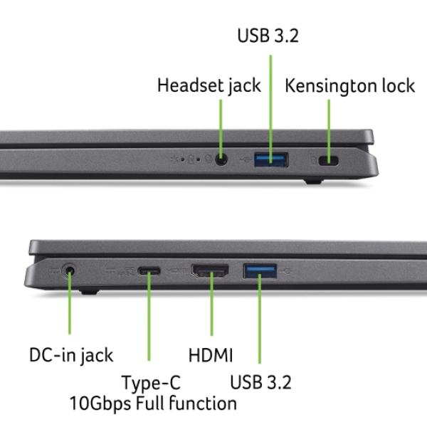 Acer Aspire 3 17/ A317-55P/ i3-N305/ 17, 3"/ FHD/ 16GB/ 1TB SSD/ UHD Xe/ W11H/ Gray/ 2R 