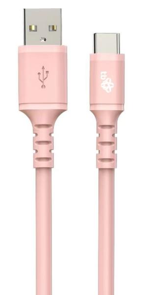 TB Touch USB-A - USB-C, ružový 1m