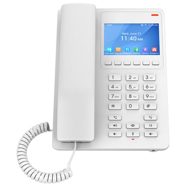 Grandstream GHP630W SIP WiFi hotelový telefon s displejem, bílý 