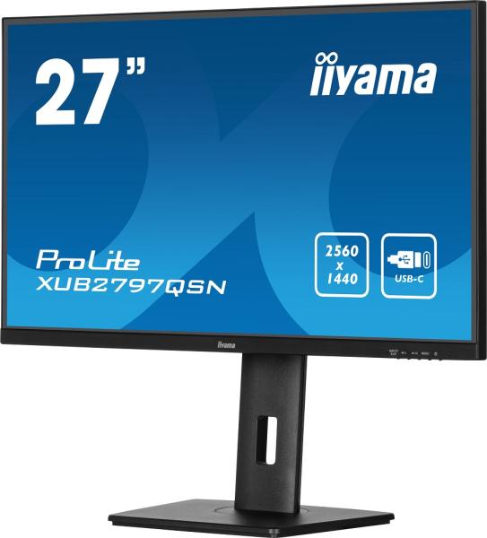 iiyama ProLite/ XUB2797QSN-B1/ 27"/ IPS/ QHD/ 100Hz/ 1ms/ Black/ 3R 