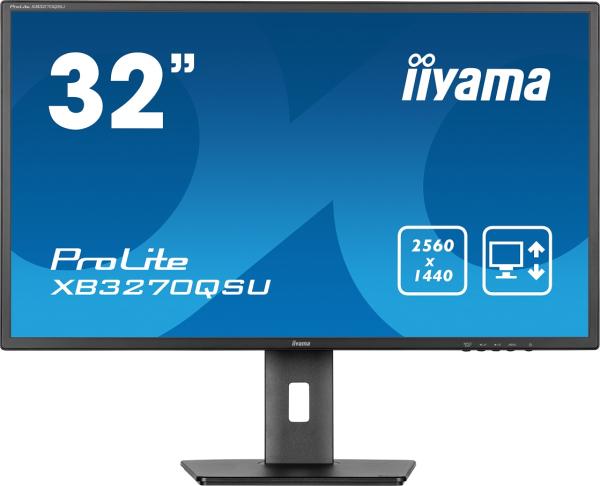 iiyama ProLite/ XB3270QSU-B1/ 31, 5"/ IPS/ QHD/ 100Hz/ 3ms/ Black/ 3R