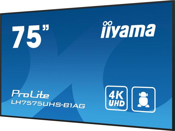 75" iiyama LH7575UHS-B1AG: IPS, 4K, 24/ 7, Android 11 