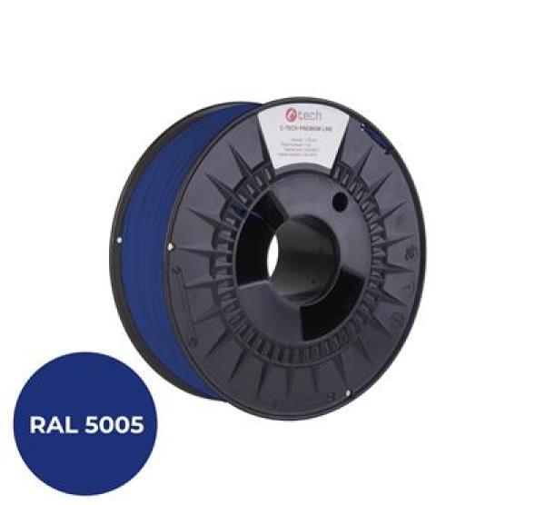Tisková struna (filament) C-TECH PREMIUM LINE, ABS, signální modrá, RAL5005, 1, 75mm, 1kg