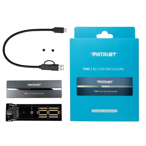 Patriot TXD externý box USB 3.2 M.2 Gen2 NVMe SSD 