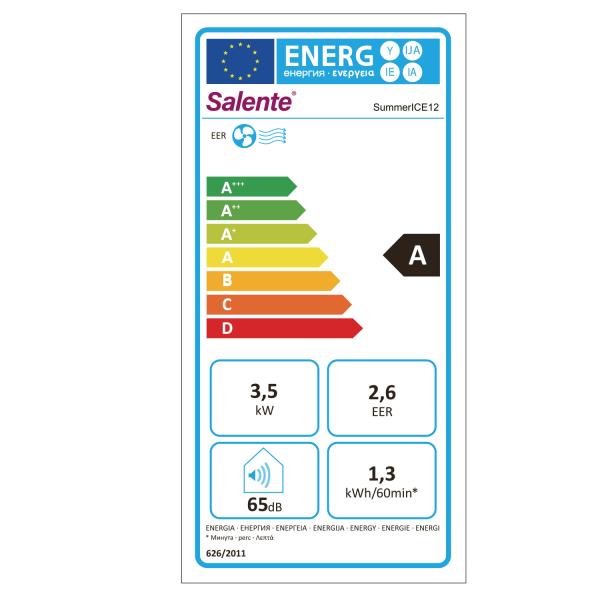 Salente SummerICE12, múdra mobilná klimatizácia, 12000 BTU, WiFi + Bluetooth, diaľk. ovl. 
