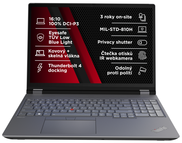 Lenovo ThinkPad P/ P16 Gen 2/ i7-14700HX/ 16"/ QHD/ 32GB/ 1TB SSD/ RTX 2000A/ W11P/ Black/ 3R