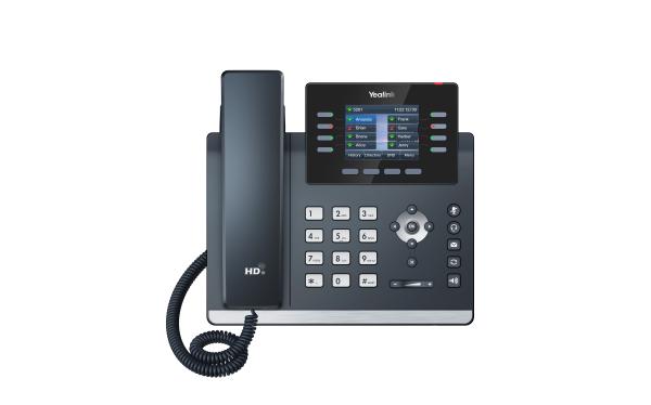 Yealink SIP-T44U SIP telefón, PoE, 2, 8" 320x240 LCD, 21 prog.tl., 2xUSB