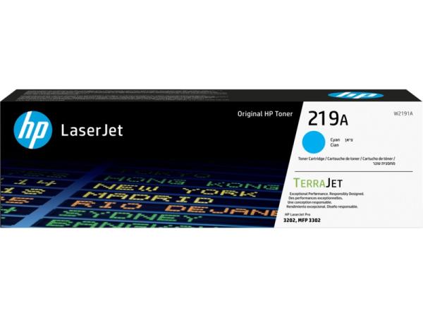 HP 219A Cyan Original LaserJet Toner Cartridge (1, 200 pages)