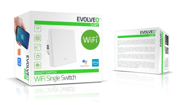 EVOLVEO WiFi Single Switch, šikovný vypínač 