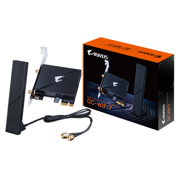 GIGABYTE PCI-E Wifi+BT 5800 MBps Wi-Fi 7 BT 5.3