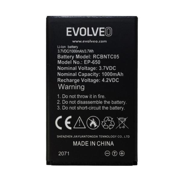 EVOLVEO originálna batéria 1000 mAh pre EasyPhone XG