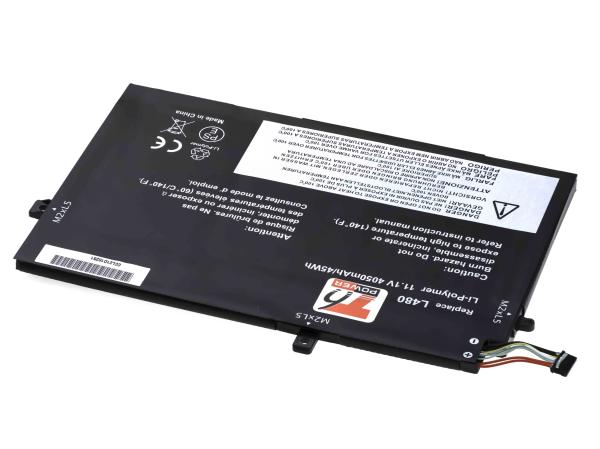 Batéria T6 Power Lenovo ThinkPad L480, L490, L580, L590, L15 Gen 1, 4050mAh, 45Wh, 3cell, Li-Pol 