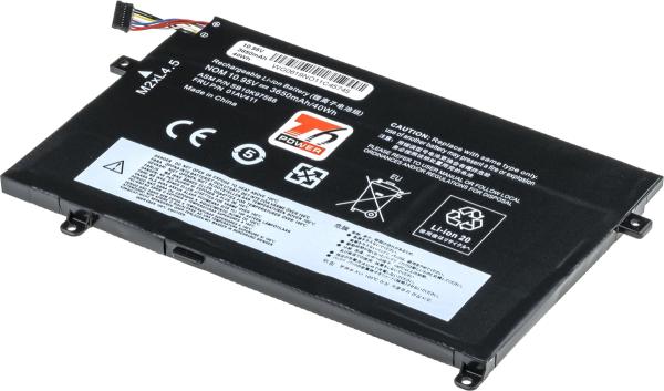 Batéria T6 Power Lenovo ThinkPad E470, E475, 3650mAh, 40Wh, 3cell, Li-Pol