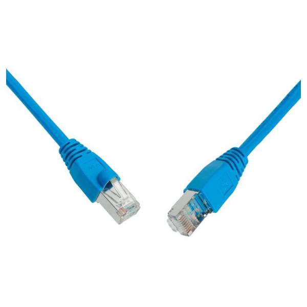 SOLARIX patch kabel CAT5E SFTP PVC 0, 5m modrý