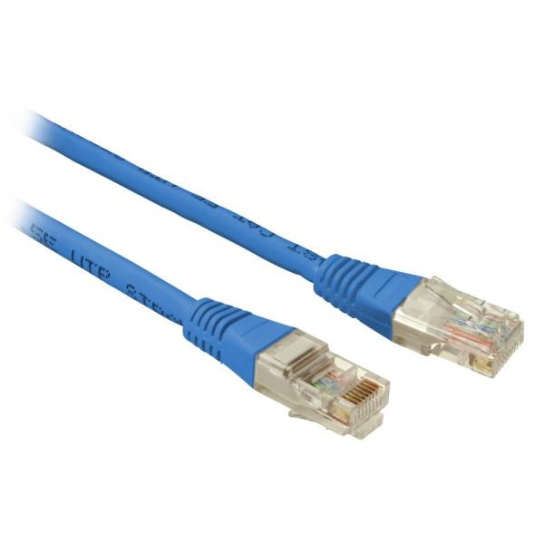 SOLARIX patch kábel CAT5E UTP PVC 5m modrý non-snag proof