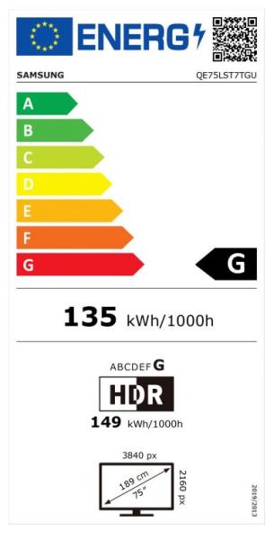 Samsung 75" QLED 75QE75LST7TG:4K, DVB-T2 C , outdoor 