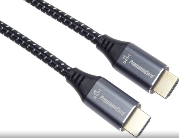 PremiumCord ULTRA HDMI 2.1 High Speed + Ethernet kabel 8K@60Hz, zlacené 5m