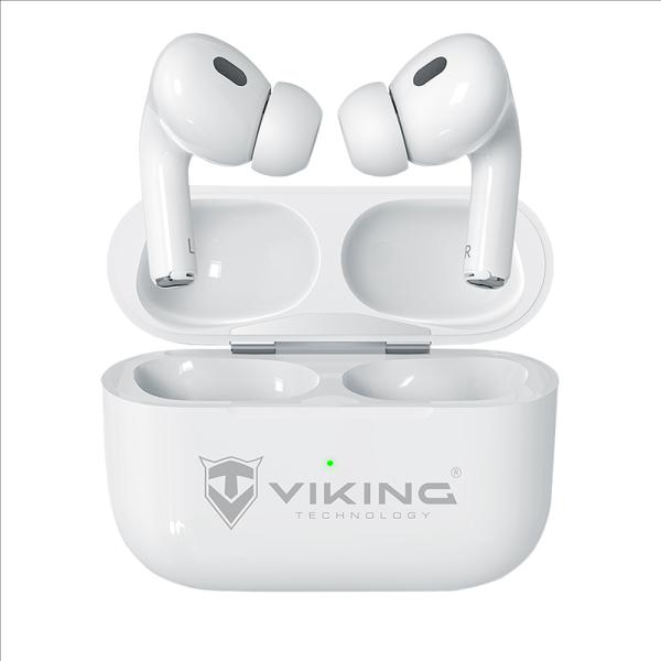 Bezdrôtové Bluetooth slúchadlá Viking AIR PLUS/ ANC/ BT/ Bezdrôt/ Biela 