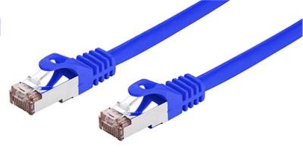 Kábel C-TECH patchcord Cat6, FTP, modrý, 0, 25 m