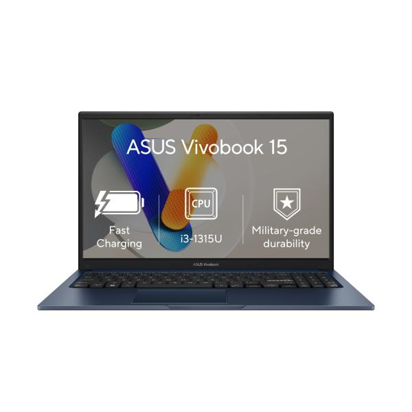 ASUS Vivobook 15/ X1504VA/ i3-1315U/ 15, 6"/ FHD/ 8GB/ 512GB SSD/ UHD/ W11H/ Blue/ 2R