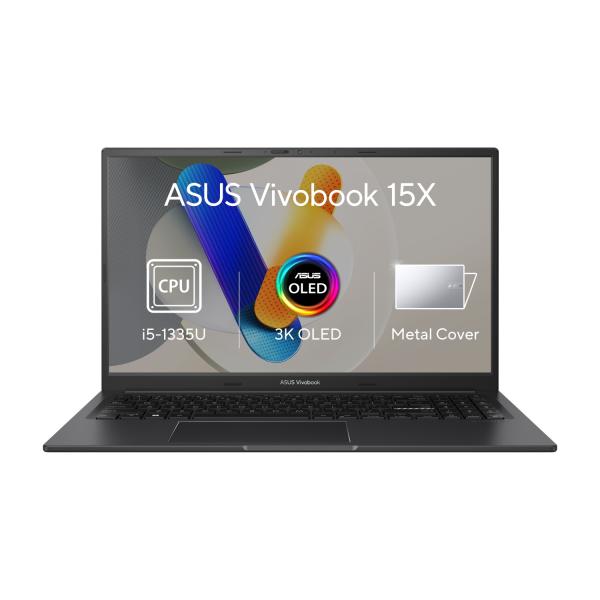 ASUS Vivobook 15X OLED/ K3504VA/ i5-1335U/ 15, 6"/ 2880x1620/ 16GB/ 512GB SSD/ Iris Xe/ W11H/ Black/ 2R