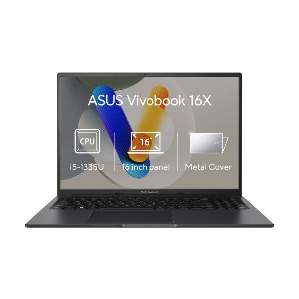 ASUS Vivobook 16X/ K3604VA/ i5-1335U/ 16"/ WUXGA/ 16GB/ 1TB SSD/ Iris Xe/ W11H/ Black/ 2R
