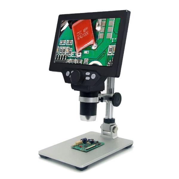 W-Star Digitálny Mikroskop LCD 7”, DM1200, stojan, čierna, CZ menu