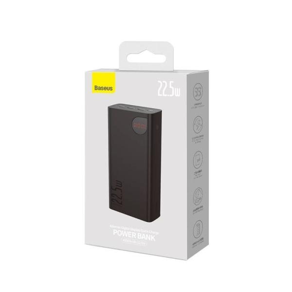 Baseus Adaman Digital Display Powerbanka 40000mAh 22.5W Black 