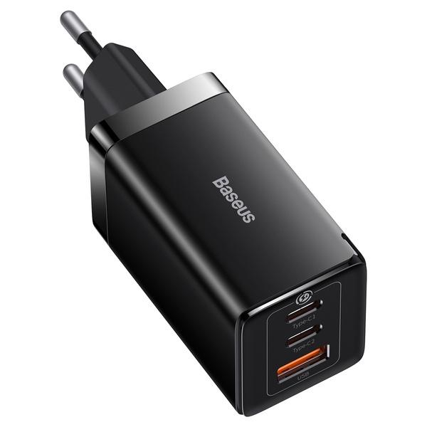 Baseus CCGP120201 GaN5 Pro Quick Nabíjačka USB-A + 2x USB-C 65W Black 