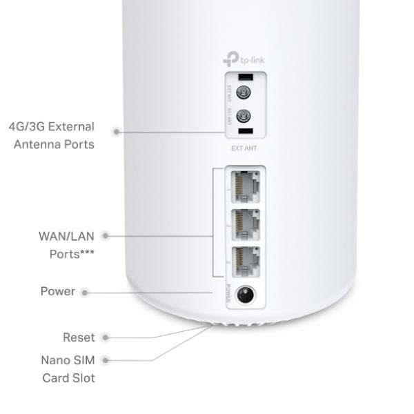 TP-Link Deco X10-4G (1-pack) 4G+ AX1500 Mesh Wifi6 LTE System 