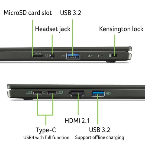 Acer Swift Edge 16/ SFE16-44-R330/ R7-8840U/ 16"/ 3200x2000/ 32GB/ 1TB SSD/ AMD int/ W11H/ Black/ 2R 