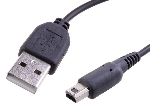 Nabíjací USB kábel pre Nintendo 3DS s konektorom 3DS (120cm)