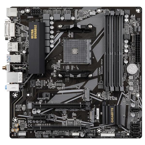 GIGABYTE B550M DS3H AC/ AM4/ mATX