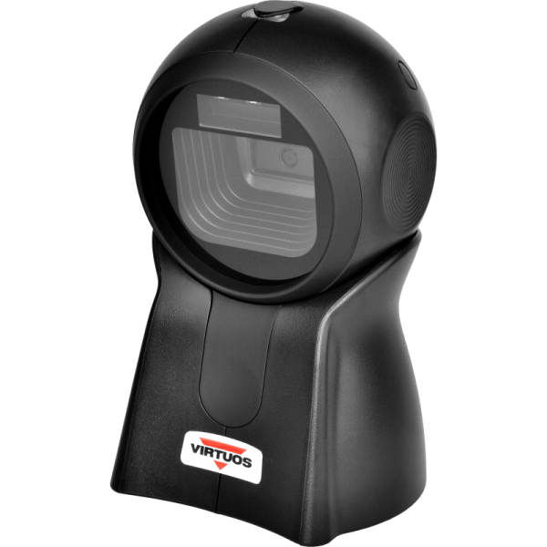 CCD 2D čtečka Virtuos HT-860N, stacionární, USB (klávesnice/ RS-232 emulace), černá