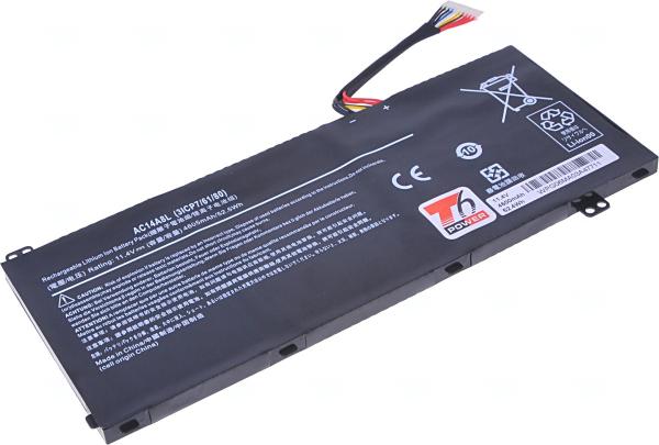 Batéria T6 Power Acer Aspire Nitro VN7-571, VN7-572, VN7-591, VN7-791, 4600mAh, 52Wh, 3cell, Li-pol