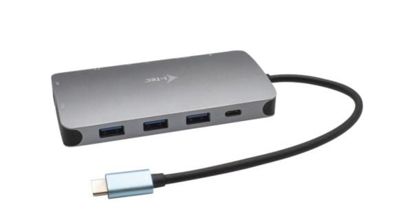 i-tec USB-C Metal Nano Dock HDMI/ VGA s LAN, Power Delivery 100 W + zdroj 100W 