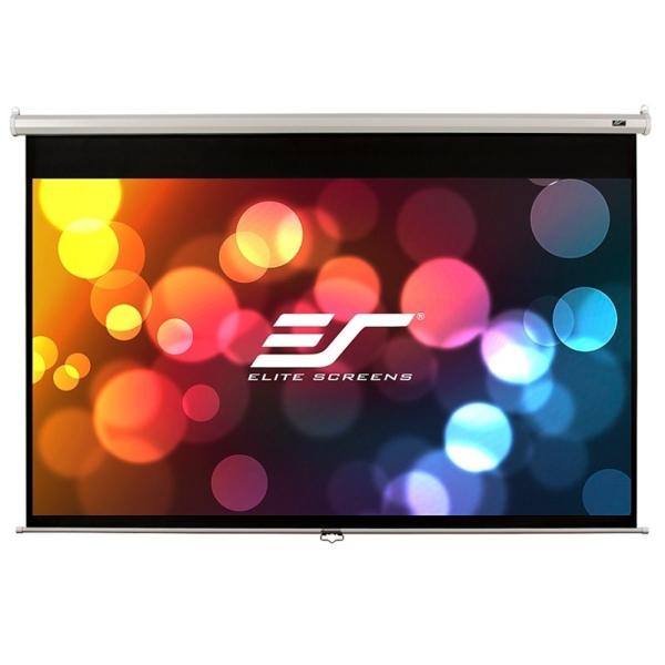 Elite Screens M80NWV 80", Projekční plátno, roleta, 80" (203,2 cm), 4:3, 121,9x162,6cm, Gain 1,1, case bílý