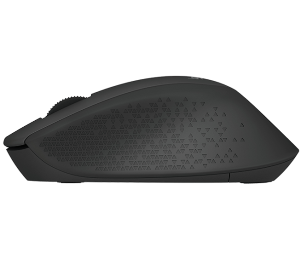Logitech M280/ Ergonomická/ Optická/ Pre pravákov/ 1 000 DPI/ Bezdrôtová USB/ Čierna 