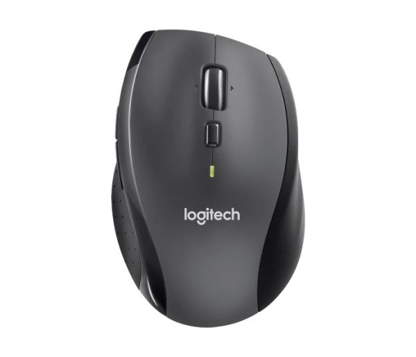 Logitech Marathon M705/ Kancelárska/ Optická/ Pre pravákov/ 1 000 DPI/ Bezdrôtová USB/ Čierna