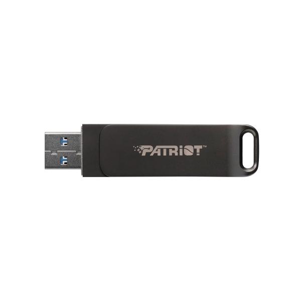 Patriot RAGE R550/ 64GB/ USB 3.2/ USB-A + USB-C/ Čierna 