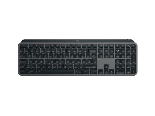 Logitech MX KEYS S/ Bezdrôtová USB + Bluetooth/ US layout/ Grafitová