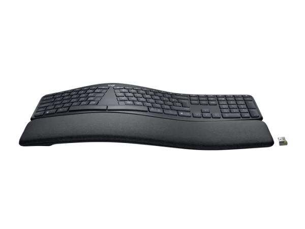 Logitech ERGO K860 for Business/ Bezdrôtová USB + Bluetooth/ US layout/ Čierna 