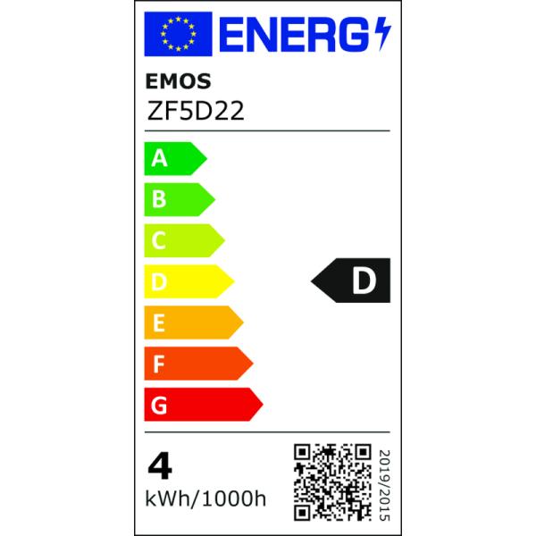 EMOS LED FLM A60 3, 4 W (40 W) 470lm E27 WW 